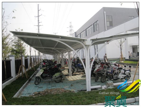 學(xué)校電動(dòng)車棚_自行車棚