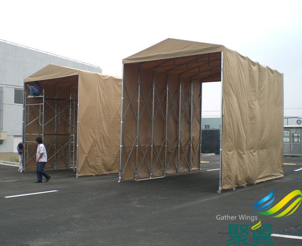 德邦物流推拉汽車雨棚_推拉雨棚