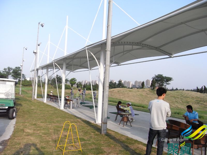 高爾夫膜結構發球臺