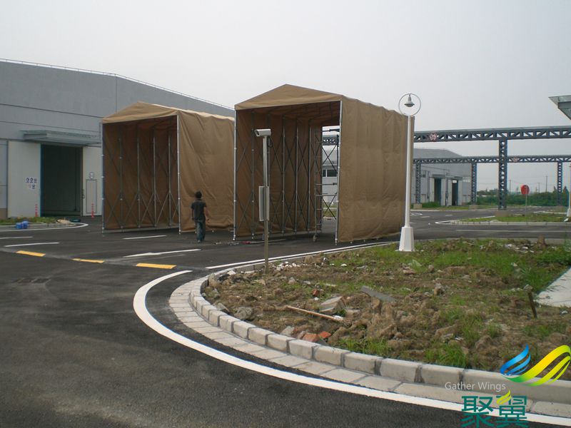 德邦物流臨時倉庫雨棚配送安裝