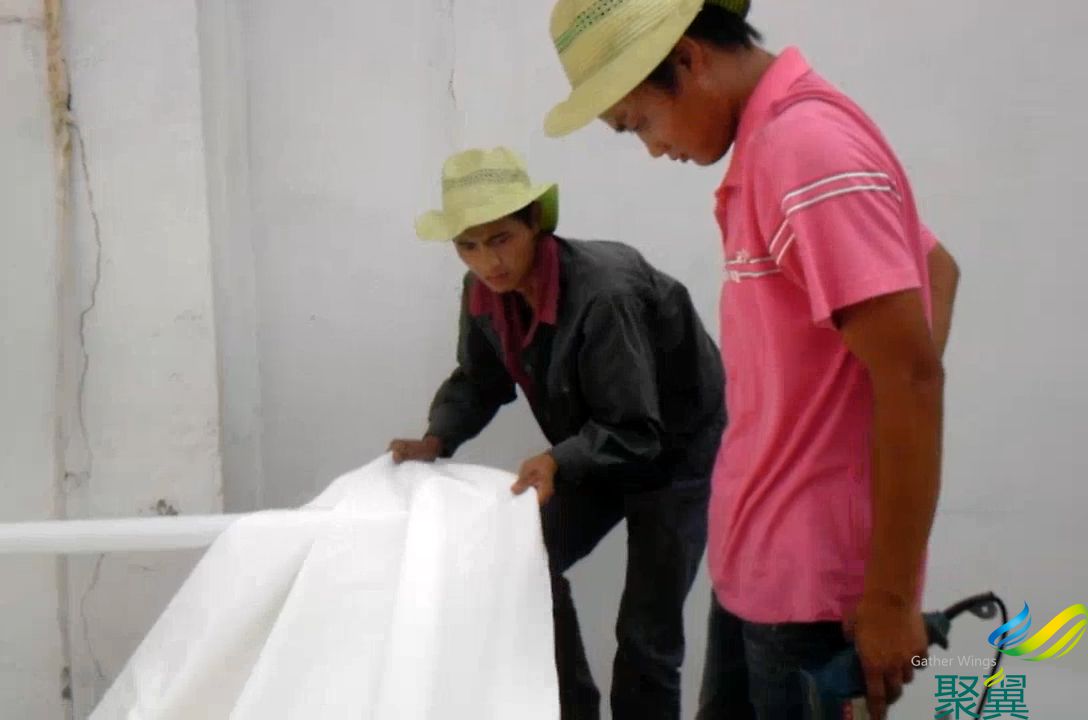 上海東海制藥有限公司膜結構自行車棚與膜結構汽車棚竣工