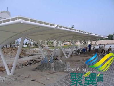 膜結構停車篷,膜結構車篷