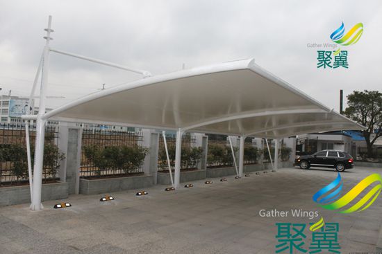 膜結構停車篷,膜結構車篷