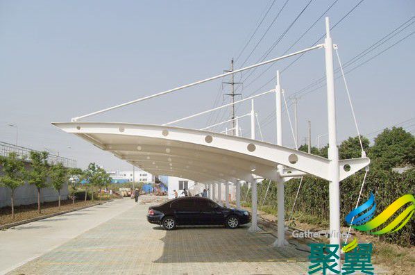 膜結構自行車棚,膜結構車棚定制