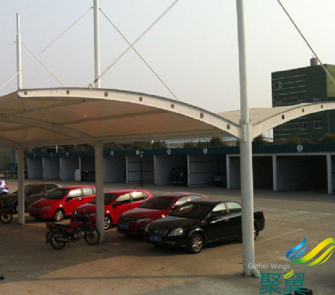 膜結構車棚定制,膜結構車棚