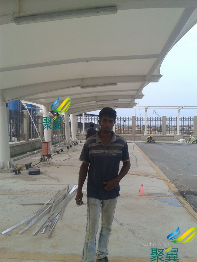 上海膜結構車棚,膜結構車棚