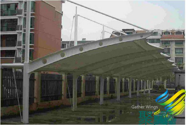 上海膜結構車棚,膜結構車棚