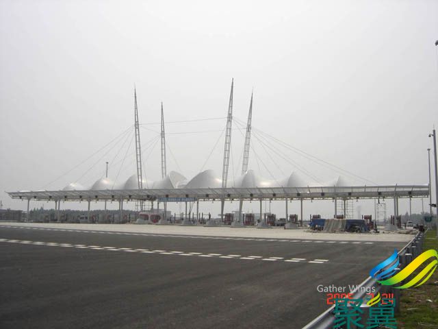 上海聚翼膜結構收費站環保美觀