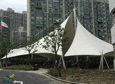 上海景觀張拉膜新案列,時尚大氣的張拉膜,自然美觀