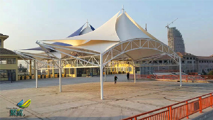 膜結構多角連角傘-多角連角傘三色各異及實用性