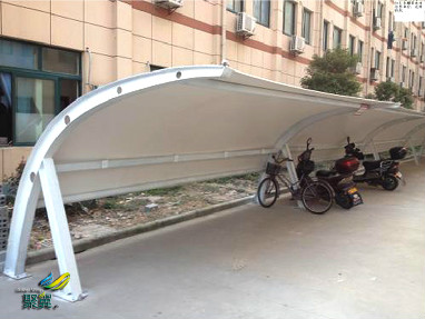膜結(jié)構(gòu)自行車棚越來(lái)越受歡迎和大眾的青睞