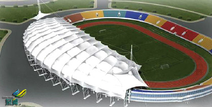 大型膜結構體育館*大型膜結構體育館國外進口膜材