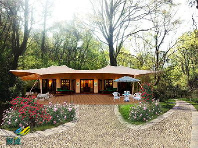 帳篷膜結構原始生活體驗*帳篷膜結構膜材優越的性能