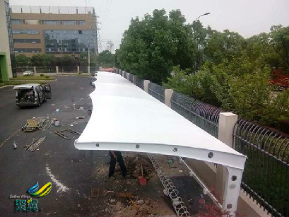 上海電動膜結構車棚造價*膜結構車棚新型膜