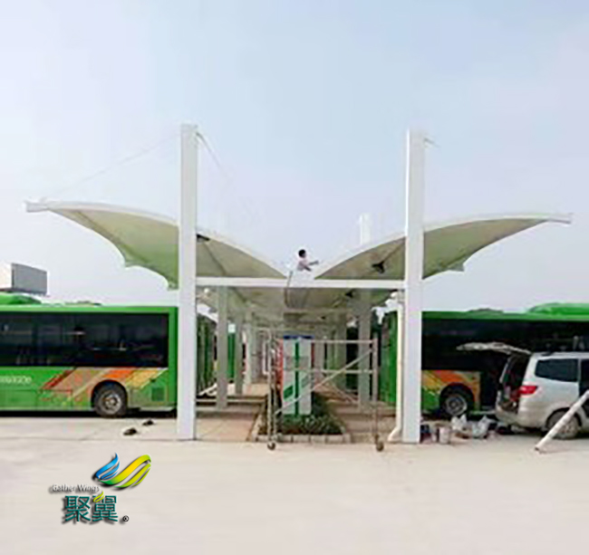 膜結構車棚膜資料|膜結構車棚抗風雪