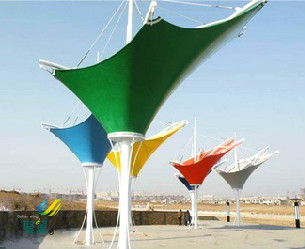 膜結構膜傘膜材柔軟|膜結構膜傘顏色多樣化