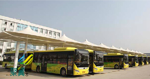 膜結(jié)構(gòu)車棚PVC膜材|膜結(jié)構(gòu)車棚組裝簡(jiǎn)單