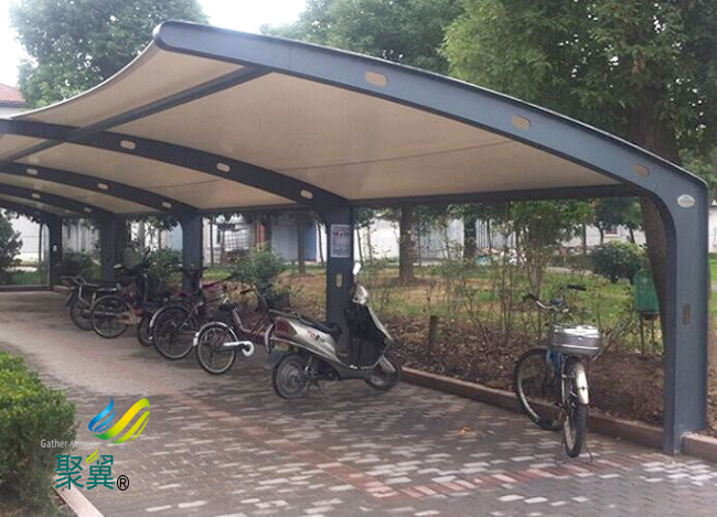 膜結構車棚美觀耐用車棚|膜結構車棚新型材料