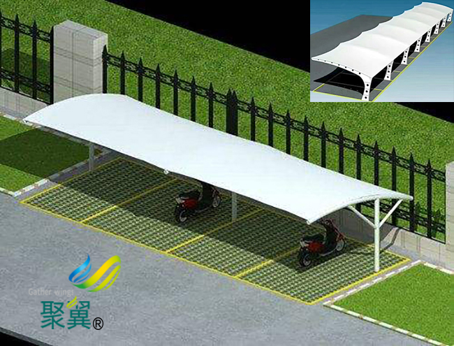 膜結構車棚建筑應用領域|膜結構車棚建筑優勢 