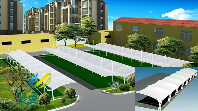 膜結構車棚PVDF膜材料|膜結構車棚膜布面料