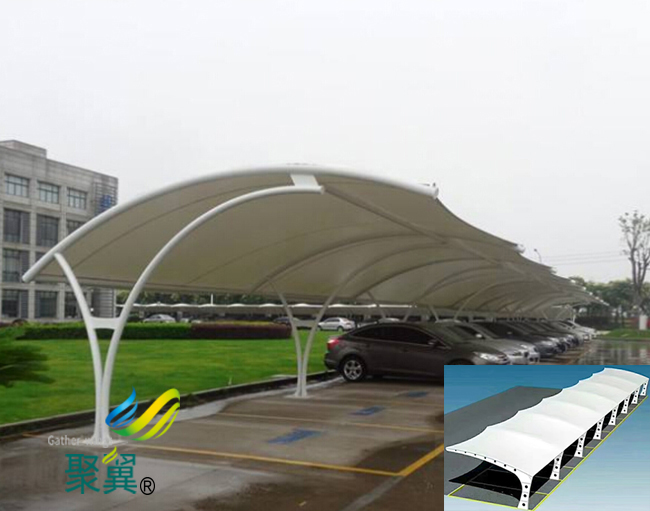  膜結構車棚隔音效果佳|膜結構車棚抗撕裂強度