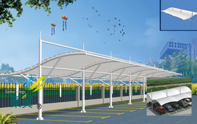 膜結構車棚裁剪|膜結構車棚加工制作方法