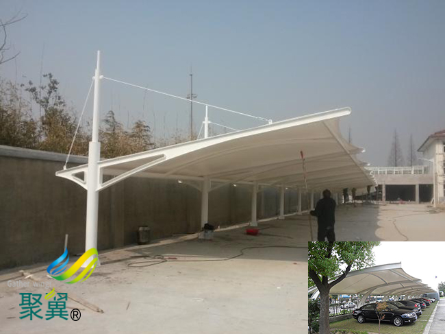 河北省館陶縣膜結構車棚|膜結構車棚品牌一級施工