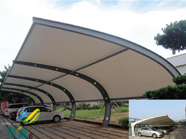 河北省新河縣膜結構車棚|膜結構車棚廠家新品遮陽防水防雨