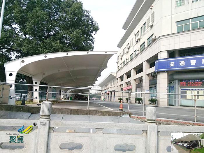 福建家用遮陽張拉膜停車棚充電樁設(shè)計公司