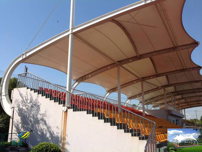 河南專業膜結構體育看臺球場膜生產廠家承包價格造型