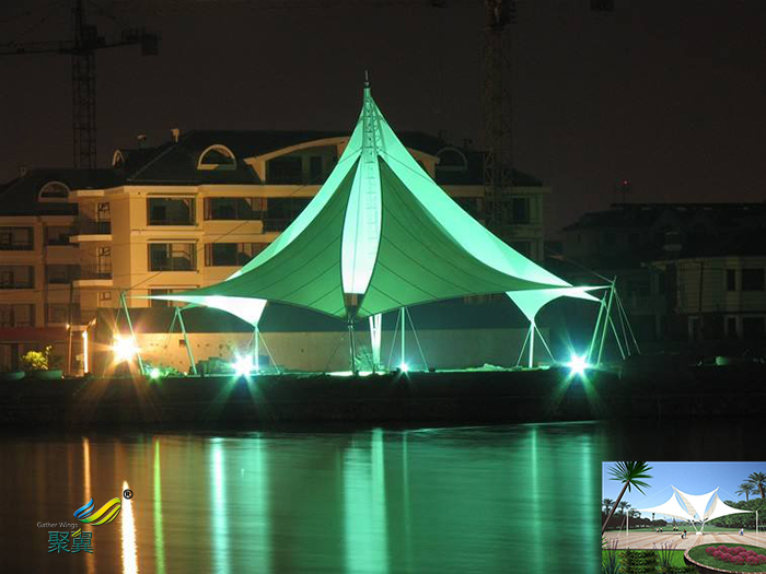 山東膜結(jié)構(gòu)景觀張拉膜停車棚雨棚廠家設計材料