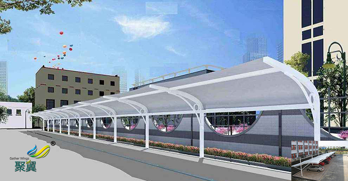 浙江小區(qū)室外建造非機動車棚設計規(guī)范尺寸承包協(xié)議