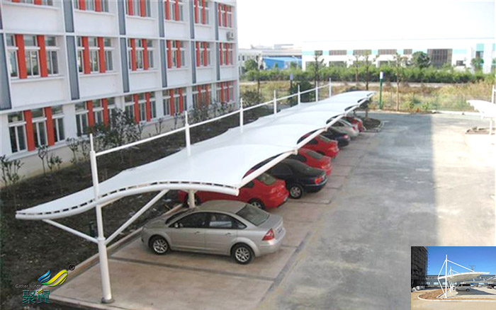 永康自行膜結(jié)構(gòu)大巴停車棚報(bào)價(jià)定制廠家效果圖