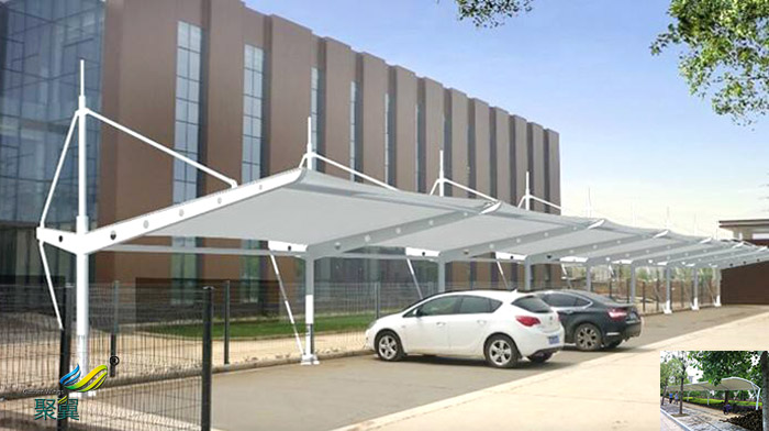 山西膜結構品質自行車汽停車棚圖片廠家工程報價