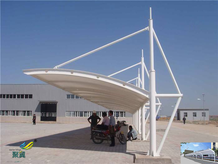 四川膜結(jié)構(gòu)景觀大巴車停車棚施工圖生產(chǎn)廠家價(jià)格