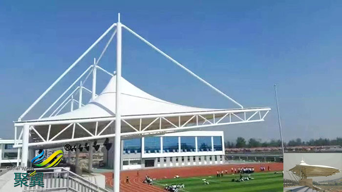 河南膜結構體育看臺場館造型生產廠家承包價格圖片