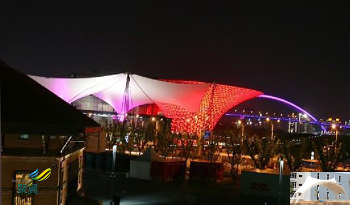 安康演出屋頂舞臺膜結(jié)構(gòu)雨棚遮陽篷廠家報價