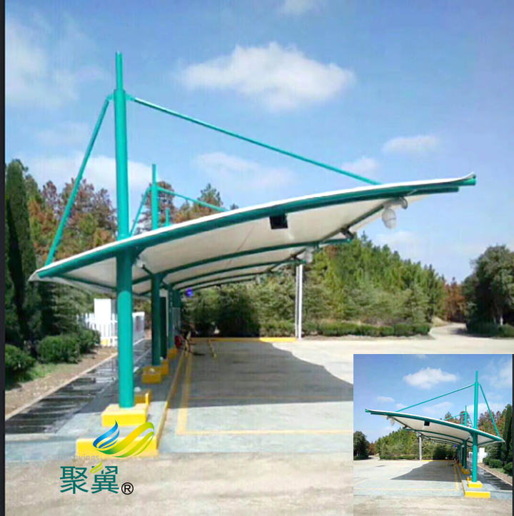  聚翼膜結構特點多多|膜結構車棚遮陽防雨