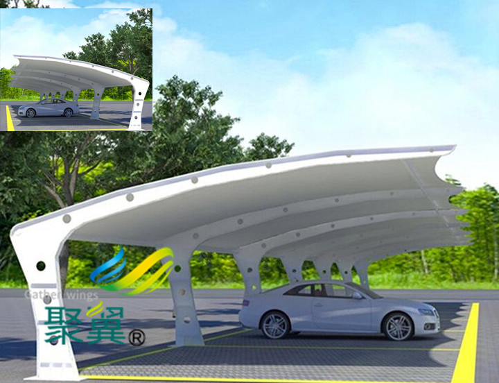 上海膜結構車棚工程公司哪家好|聚翼遮陽