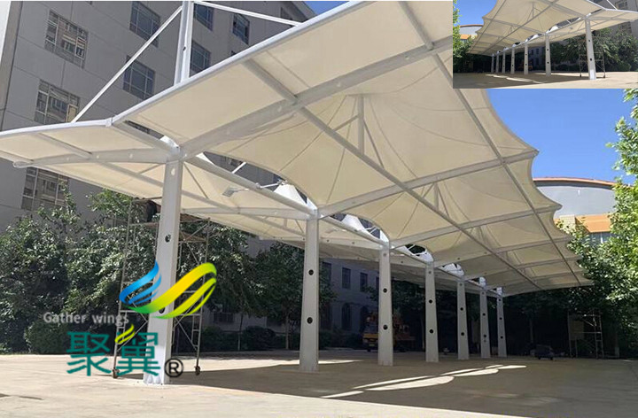 膜結構車棚領域建筑新時尚|停車棚存在必然性