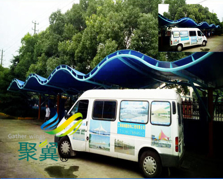 膜結構停車棚設計技巧*膜結構停車棚規格調整